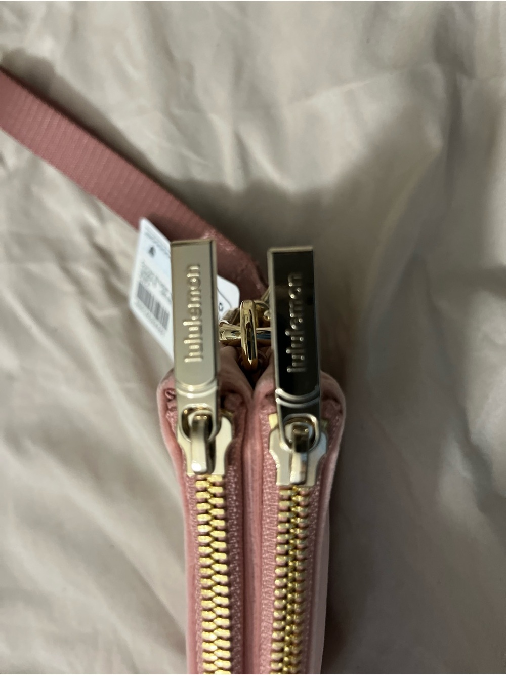 lululemon athletica Blush Pink Wristlet Clutch with Gold Logo - Picture 5 of 5